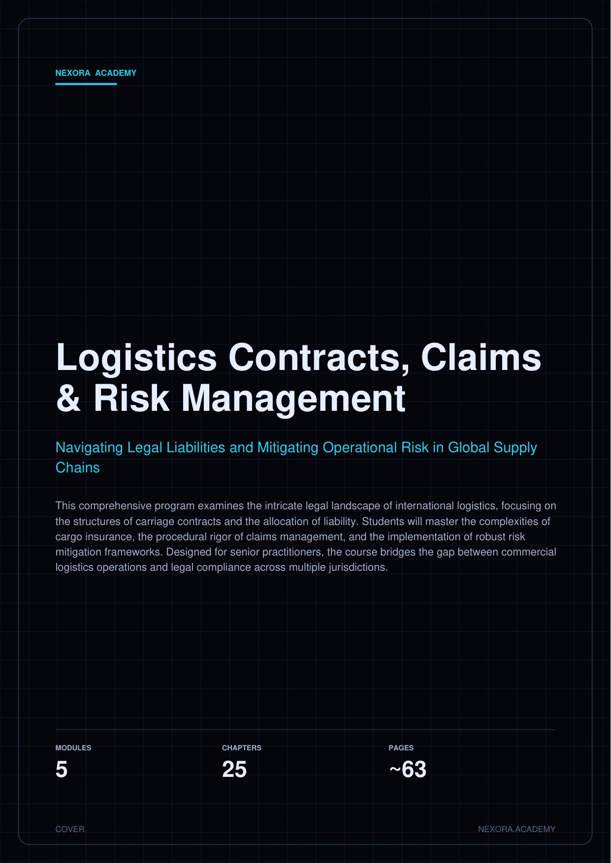 Logistics Contracts, Claims & Risk Management — cover
