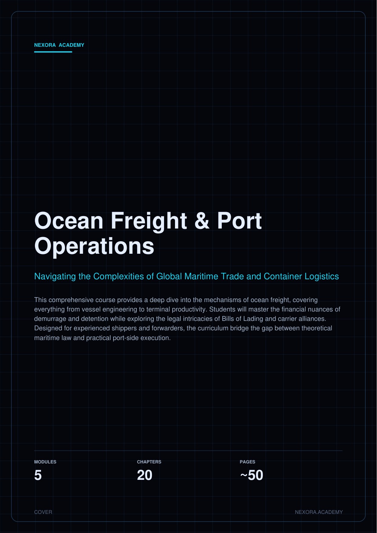 Ocean Freight & Port Operations — cover
