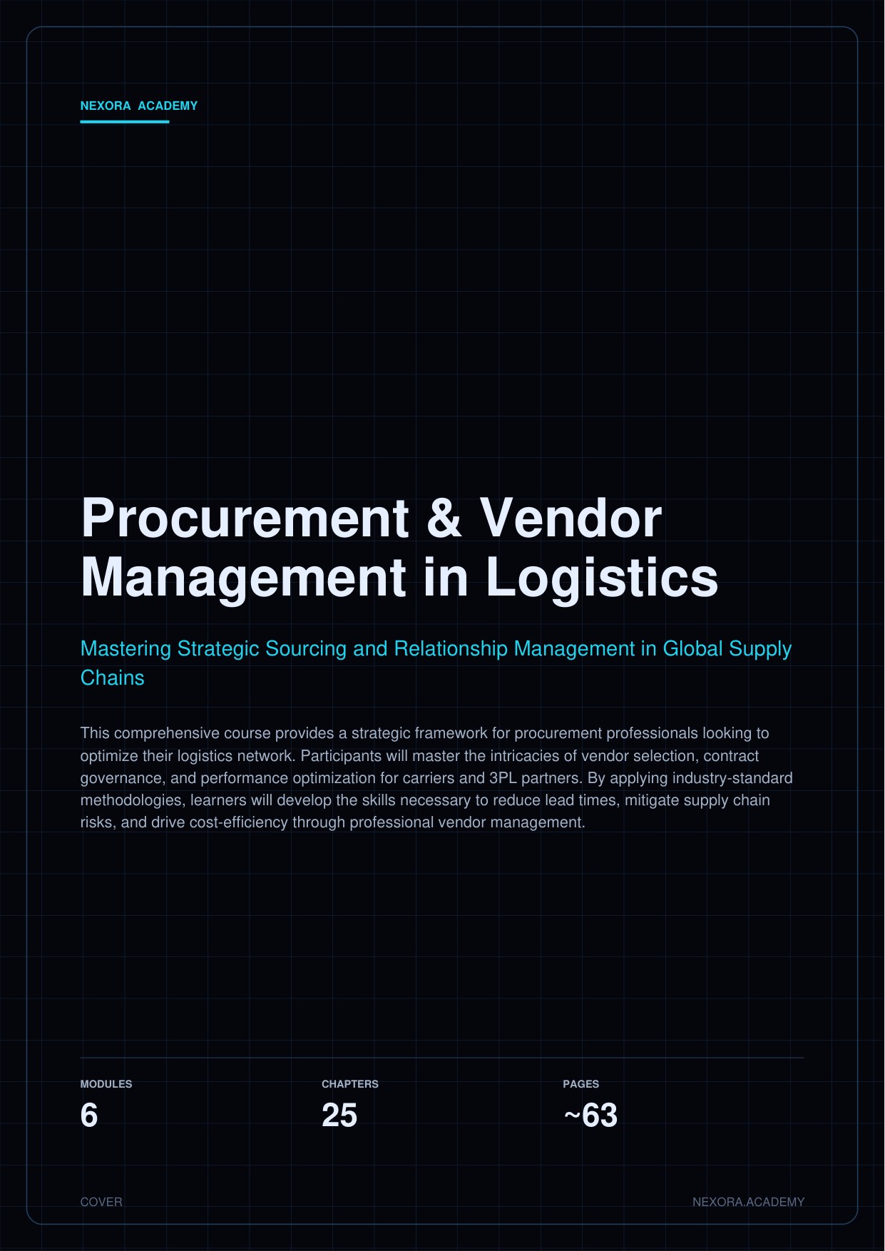 Procurement & Vendor Management in Logistics — cover