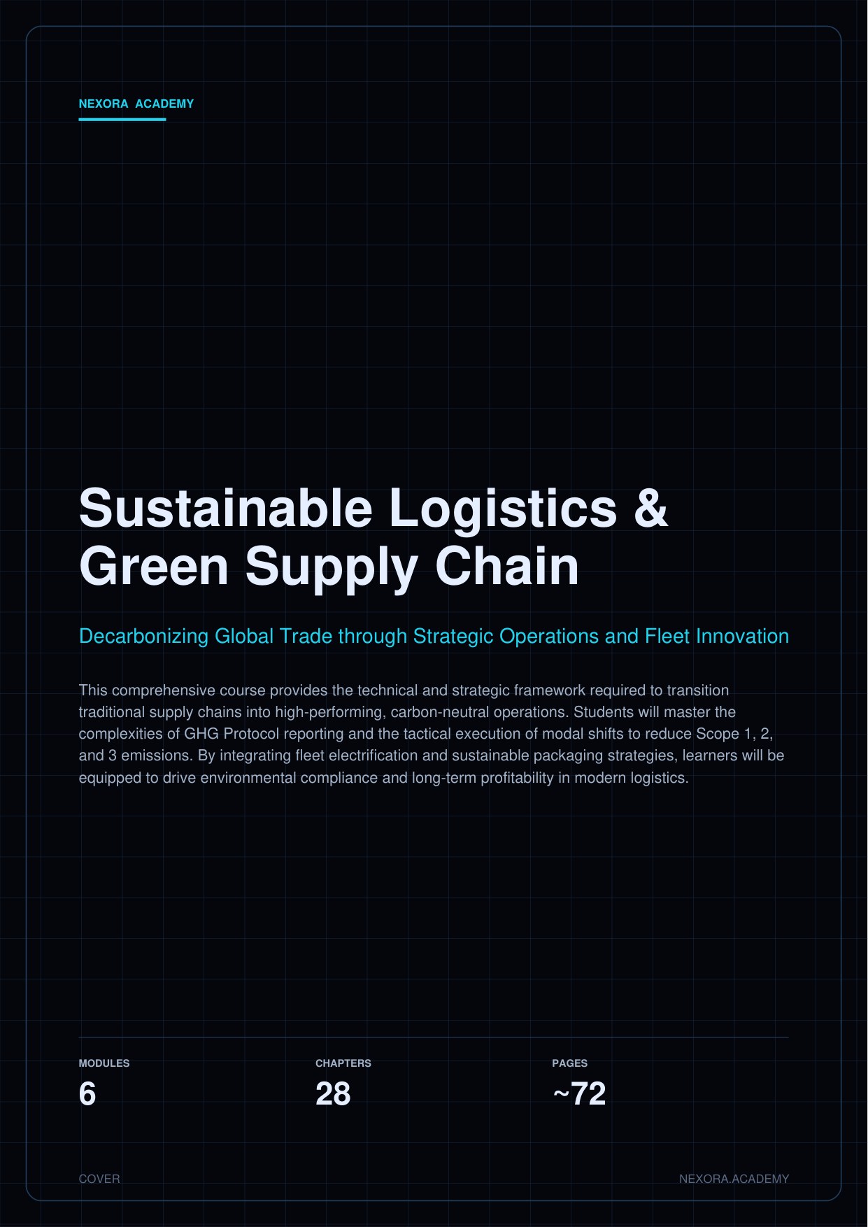 Sustainable Logistics & Green Supply Chain — cover