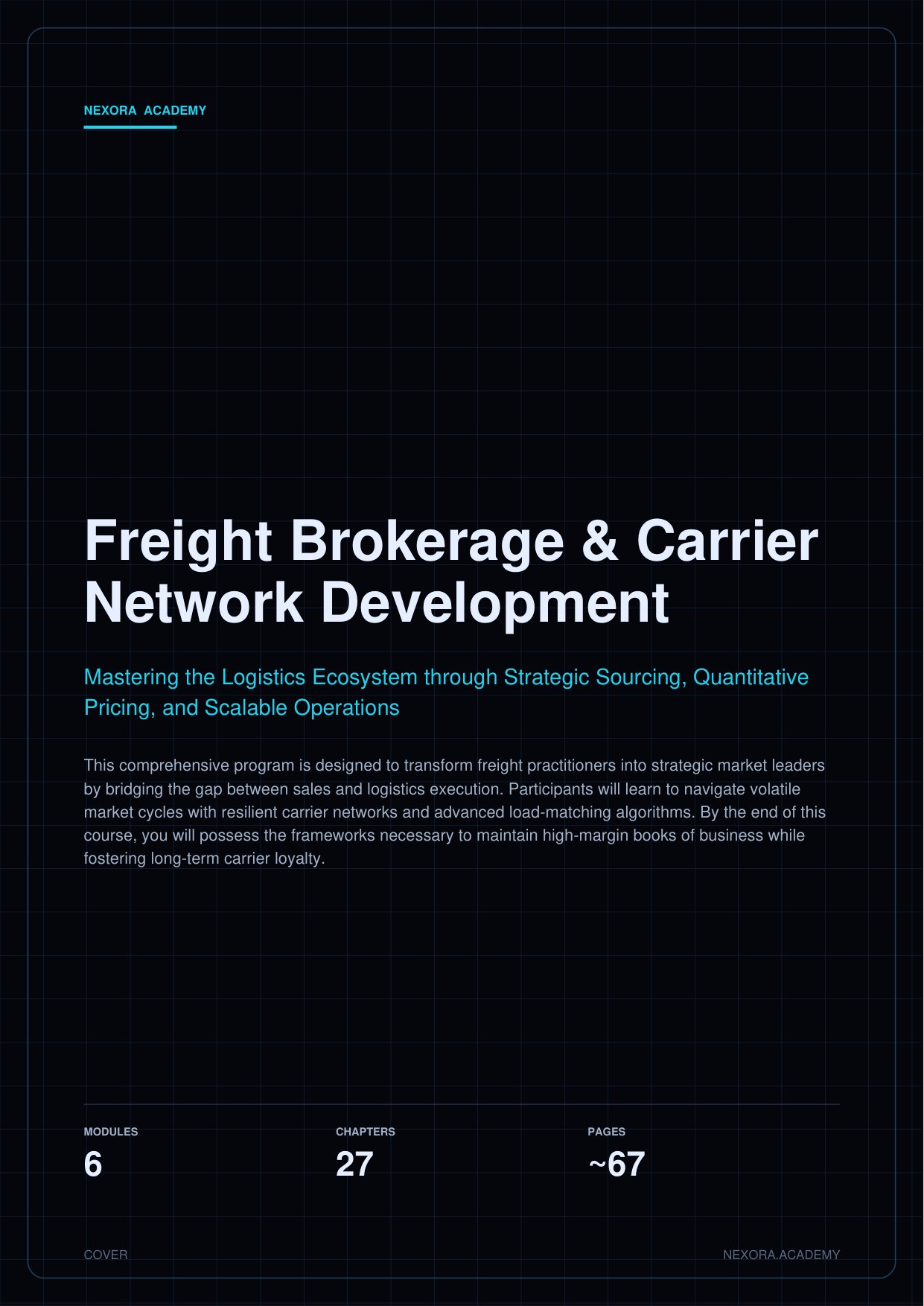 Freight Brokerage & Carrier Network Development — cover